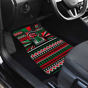 Power Fist And Patterns In Pan African Car Mats