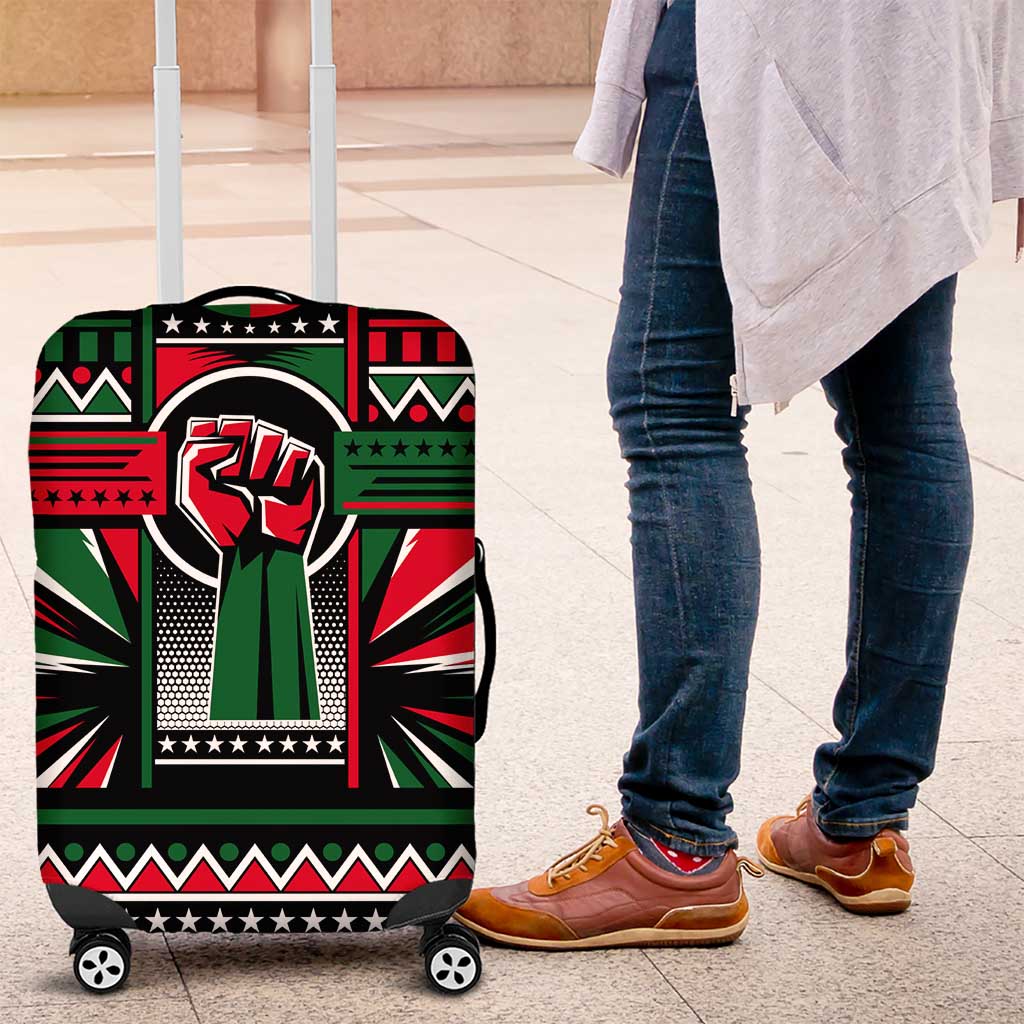 Power Fist And Patterns In Pan African Luggage Cover