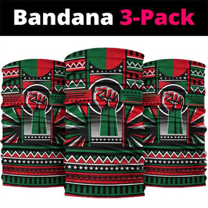 Power Fist And Patterns In Pan African Neck Gaiter DT02
