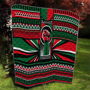 Power Fist And Patterns In Pan African Quilt