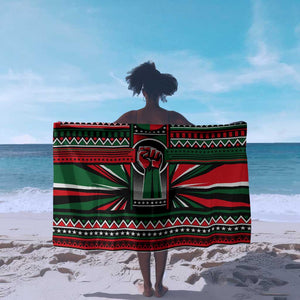 Power Fist And Patterns In Pan African Sarong