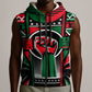 Power Fist And Patterns In Pan African Sleeveless Zip Hoodie - African Pride