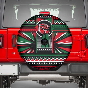 Power Fist And Patterns In Pan African Spare Tire Cover