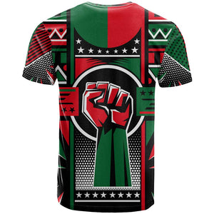 Power Fist And Patterns In Pan African T shirt