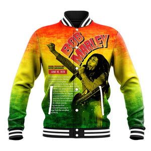 The Real Legend Bob Baseball Jacket African Jamaica Reggae DT02