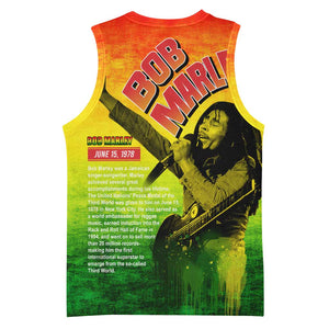 The Real Legend Bob Basketball Jersey African Jamaica Reggae DT02
