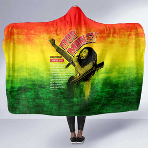 The Real Legend Bob Hooded Blanket African Jamaica Reggae