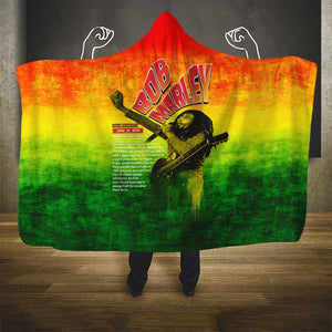 The Real Legend Bob Hooded Blanket African Jamaica Reggae