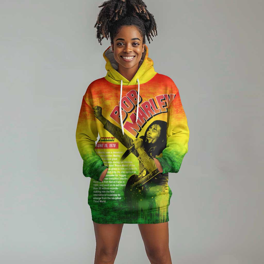 The Real Legend Bob Hoodie Dress African Jamaica Reggae