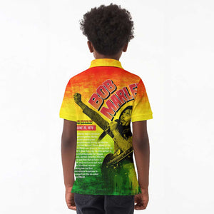 The Real Legend Bob Kid Polo Shirt African Jamaica Reggae