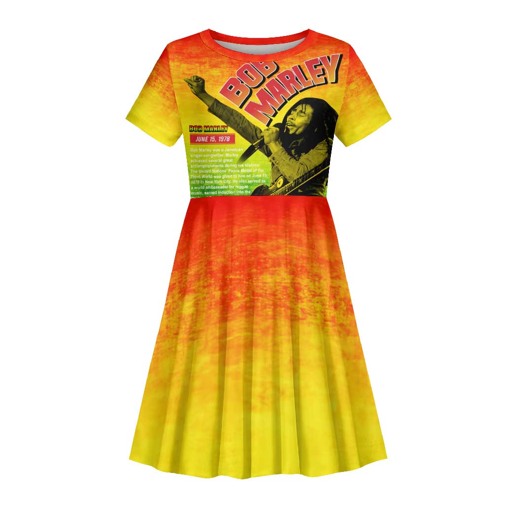 The Real Legend Bob Kid Short Sleeve Dress African Jamaica Reggae