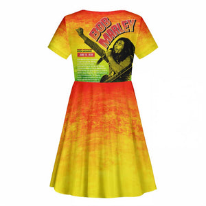 The Real Legend Bob Kid Short Sleeve Dress African Jamaica Reggae