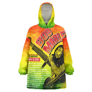 The Real Legend Bob KId Wearable Blanket Hoodie African Jamaica Reggae