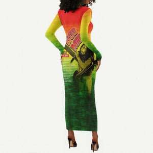 The Real Legend Bob Long Sleeve Bodycon Dress African Jamaica Reggae