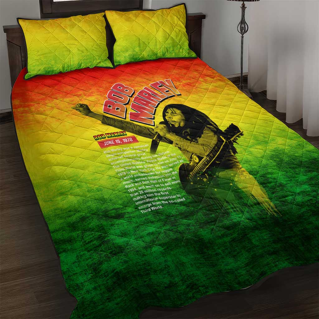 The Real Legend Bob Quilt Bed Set African Jamaica Reggae