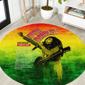 The Real Legend Bob Round Carpet African Jamaica Reggae