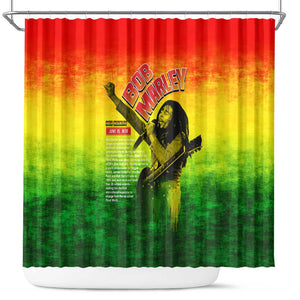 The Real Legend Bob Shower Curtain African Jamaica Reggae