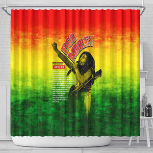 The Real Legend Bob Shower Curtain African Jamaica Reggae