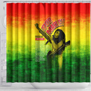 The Real Legend Bob Shower Curtain African Jamaica Reggae