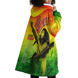 The Real Legend Bob Wearable Blanket Hoodie African Jamaica Reggae