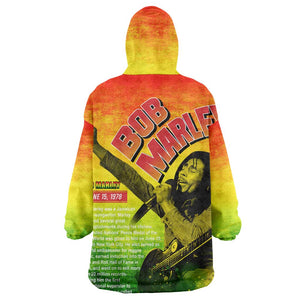 The Real Legend Bob Wearable Blanket Hoodie African Jamaica Reggae