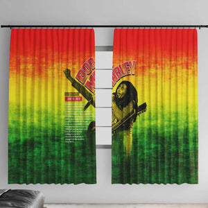 The Real Legend Bob Window Curtain African Jamaica Reggae