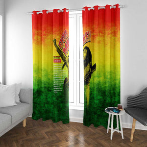 The Real Legend Bob Window Curtain African Jamaica Reggae