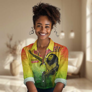 The Real Legend Bob Women Casual Shirt African Jamaica Reggae