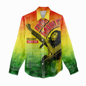 The Real Legend Bob Women Casual Shirt African Jamaica Reggae