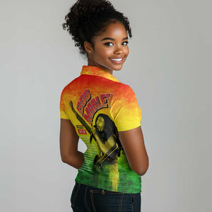 The Real Legend Bob Women Polo Shirt African Jamaica Reggae