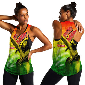 The Real Legend Bob Women Racerback Tank African Jamaica Reggae