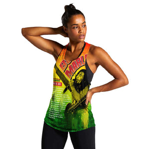 The Real Legend Bob Women Racerback Tank African Jamaica Reggae