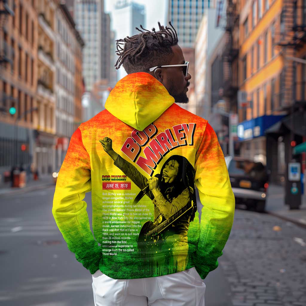 The Real Legend Bob Zip Hoodie African Jamaica Reggae
