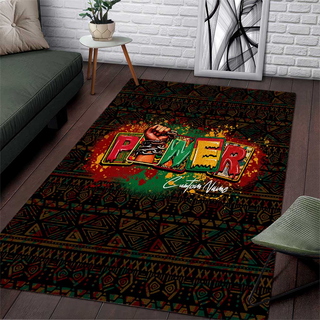 Personalized Power African Area Rug