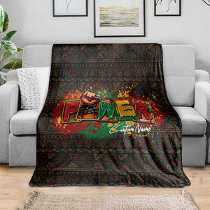 Personalized Power African Blanket