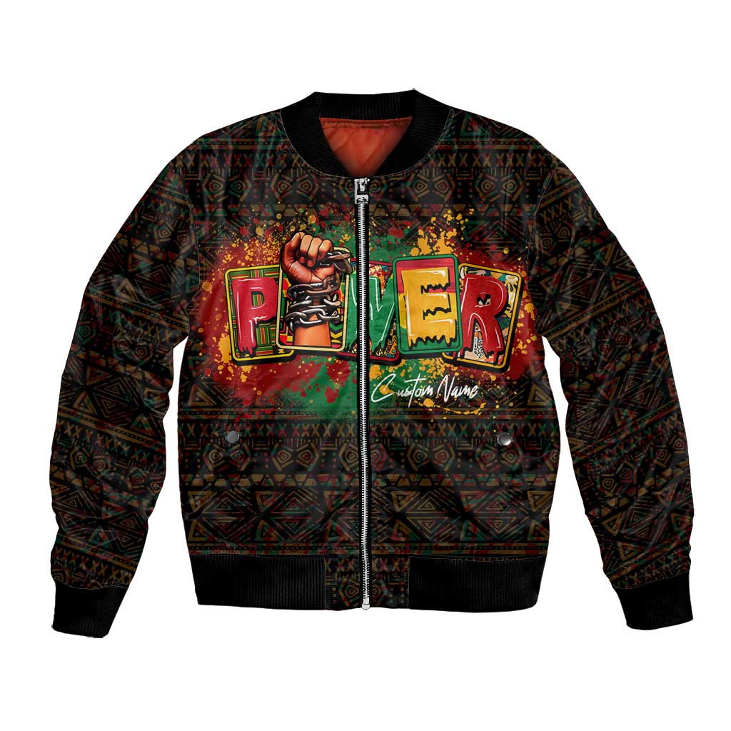 Personalized Power African Bomber Jacket