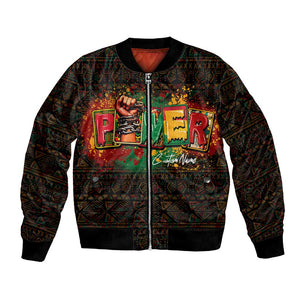 Personalized Power African Bomber Jacket