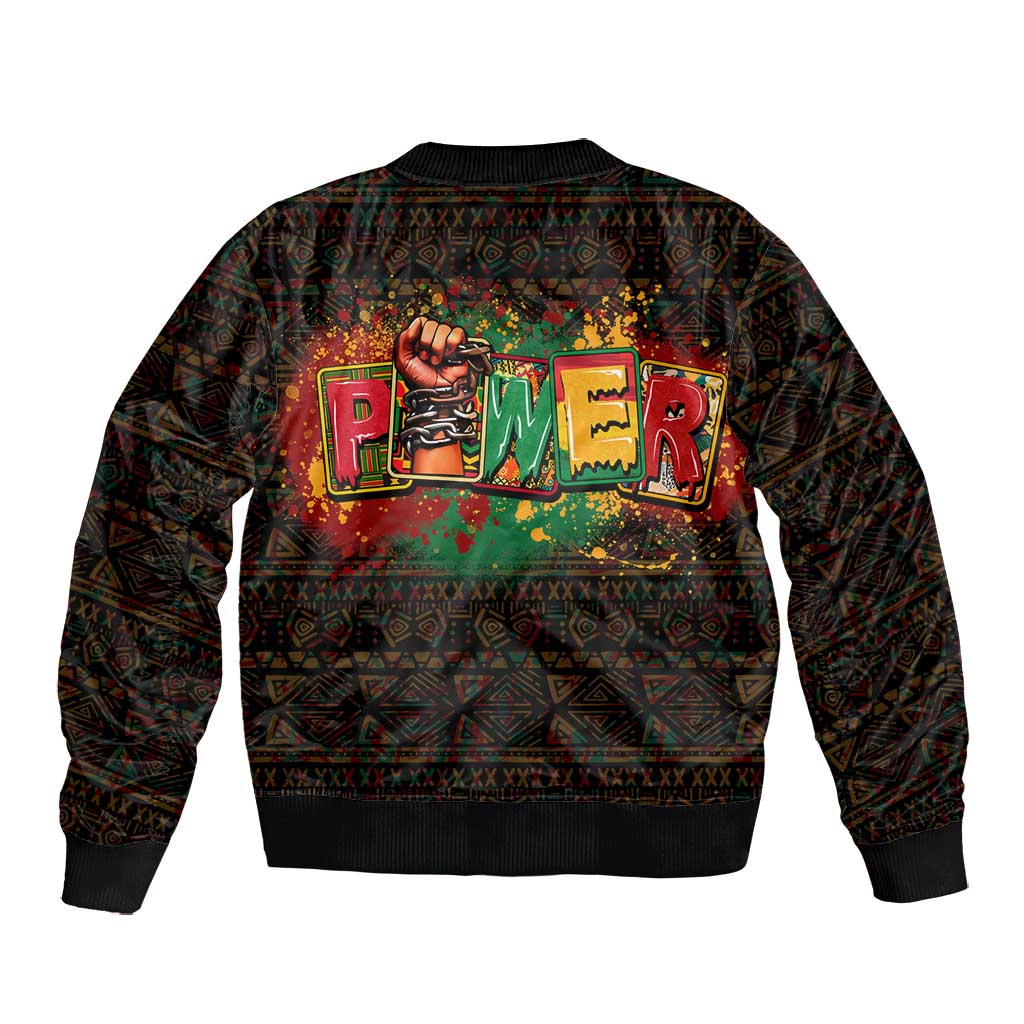Personalized Power African Bomber Jacket