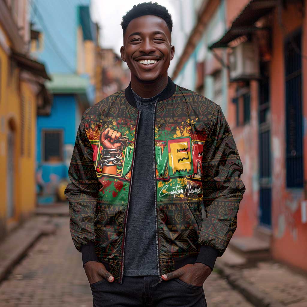 Personalized Power African Bomber Jacket