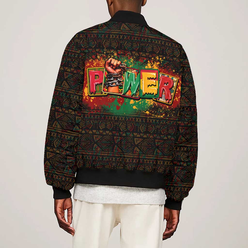 Personalized Power African Bomber Jacket