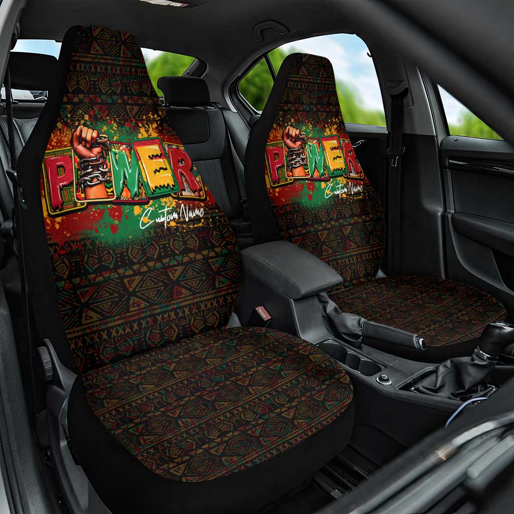 Personalized Power African Car Seat Cover