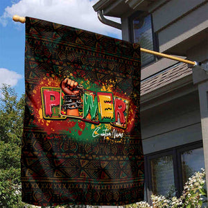 Personalized Power African Garden Flag