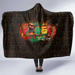 Personalized Power African Hooded Blanket