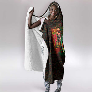 Personalized Power African Hooded Blanket