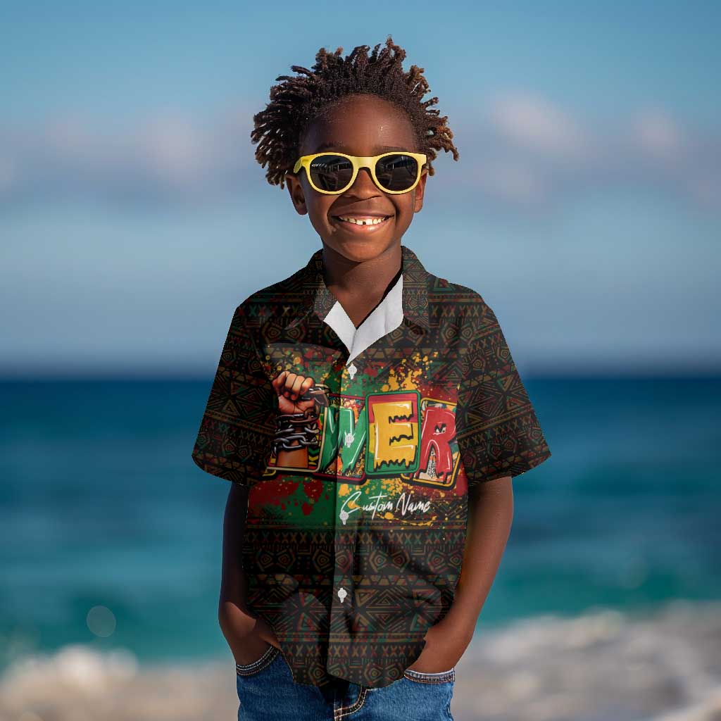 Personalized Power African Kid Hawaiian Shirt