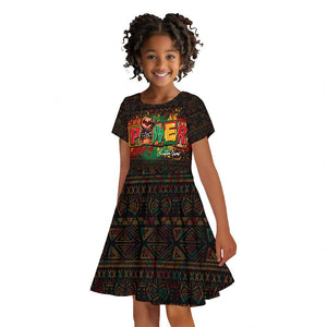 Personalized Power African Kid Short Sleeve Dress