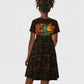 Personalized Power African Kid Short Sleeve Dress