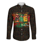 Personalized Power African Long Sleeve Button Shirt