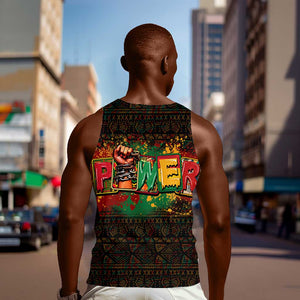 Personalized Power African Men Tank Top