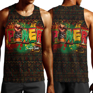 Personalized Power African Men Tank Top